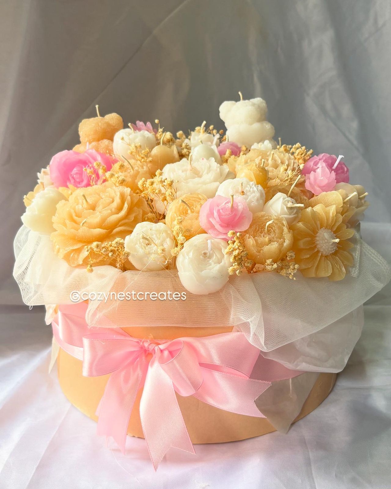 Rose Gold Large Candle Bouquet